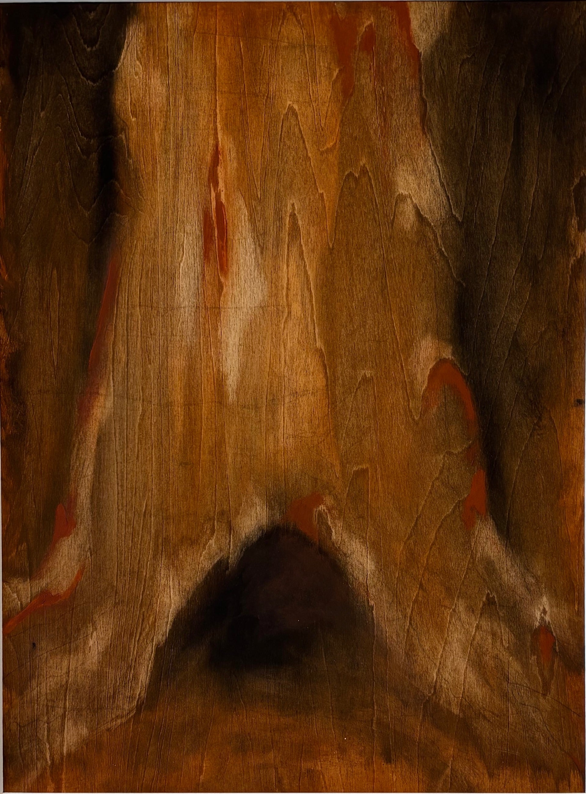 MITSTED/MYPLACE. #II,5. 40x30. cm. Ægtempera på træplade